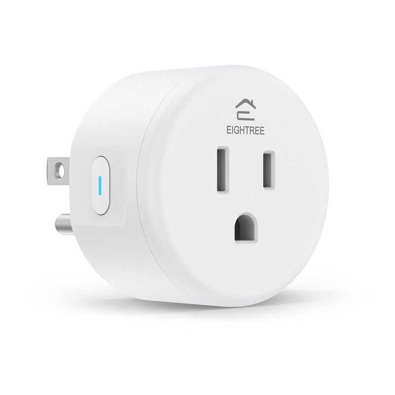 EIGHTREE Smart Plug, Smart Home WiFi Outlet Compatible with Alexa & Google Home, Smart Socket with Remote Control & Timer Function, 2.4GHz WiFi Only - Image 1
